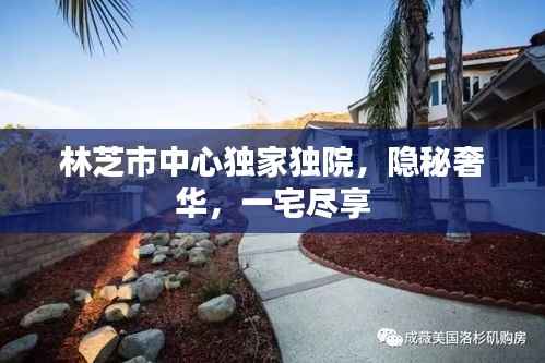 林芝市中心独家独院,隐秘奢华,一宅尽享