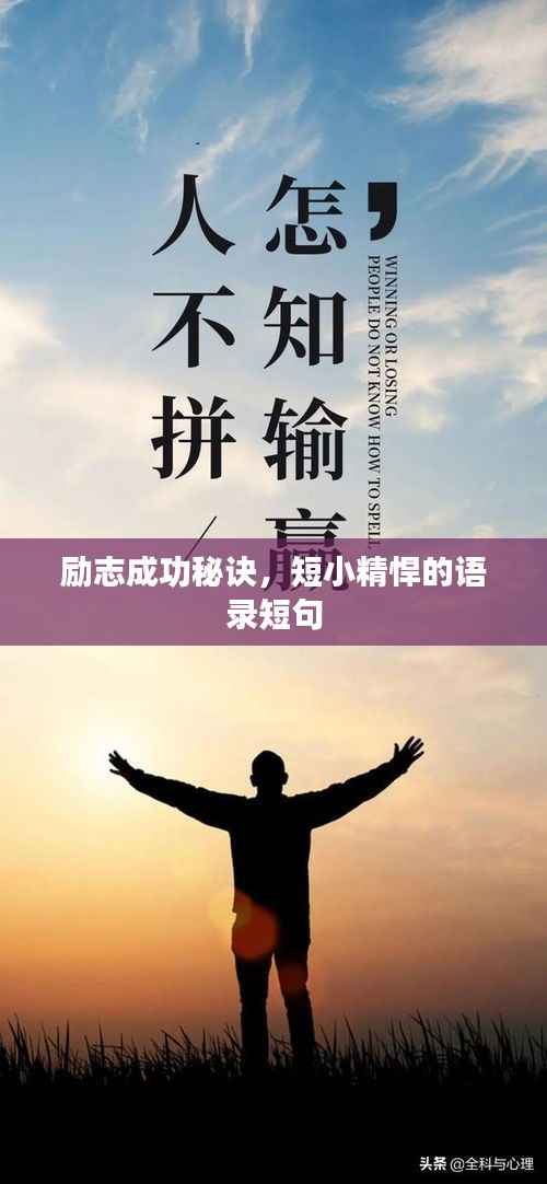 励志成功秘诀,短小精悍的语录短句